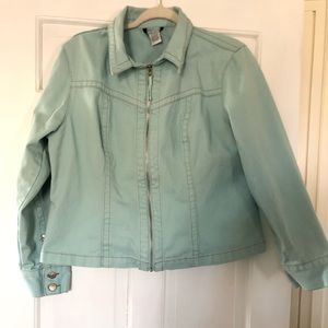 CAbi Turquoise Jean Jacket